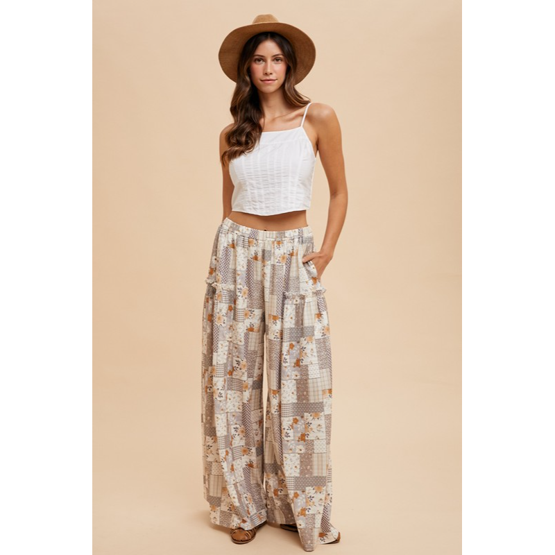 Here You Come Again Patchwork Pants