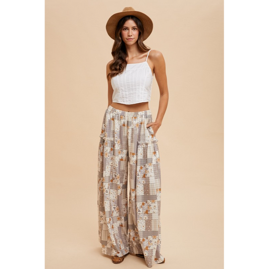 Here You Come Again Patchwork Pants