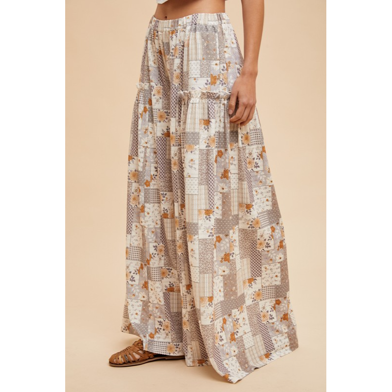 Here You Come Again Patchwork Pants
