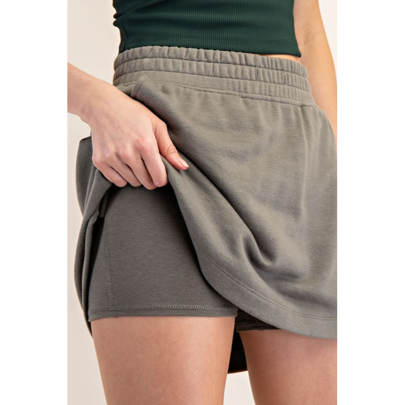 Lose Control French Terry Skort