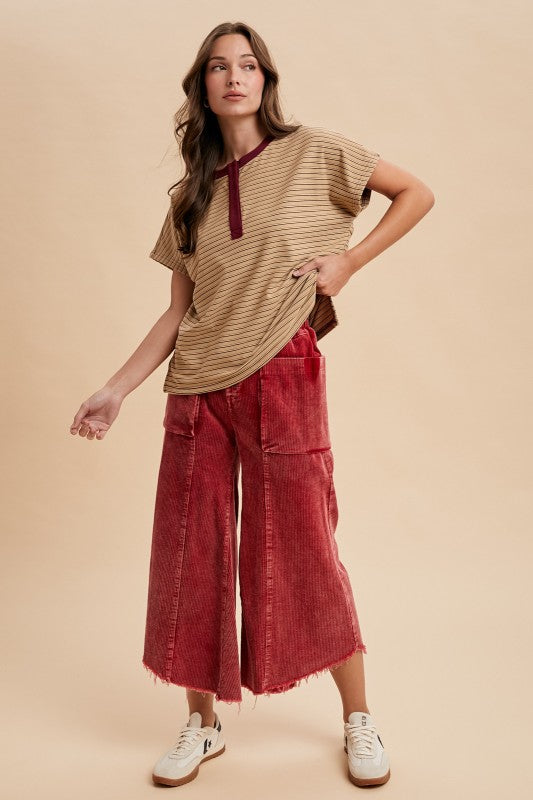 Fall Breeze Corduroy Crop Flares *Final Sale*