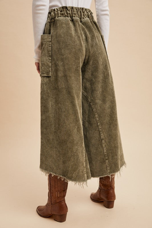 Fall Breeze Corduroy Crop Flares
