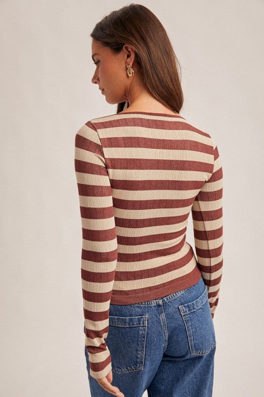 Seamless Striped Top