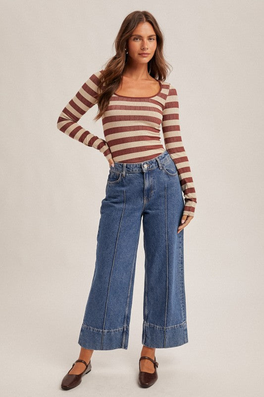 Seamless Striped Top