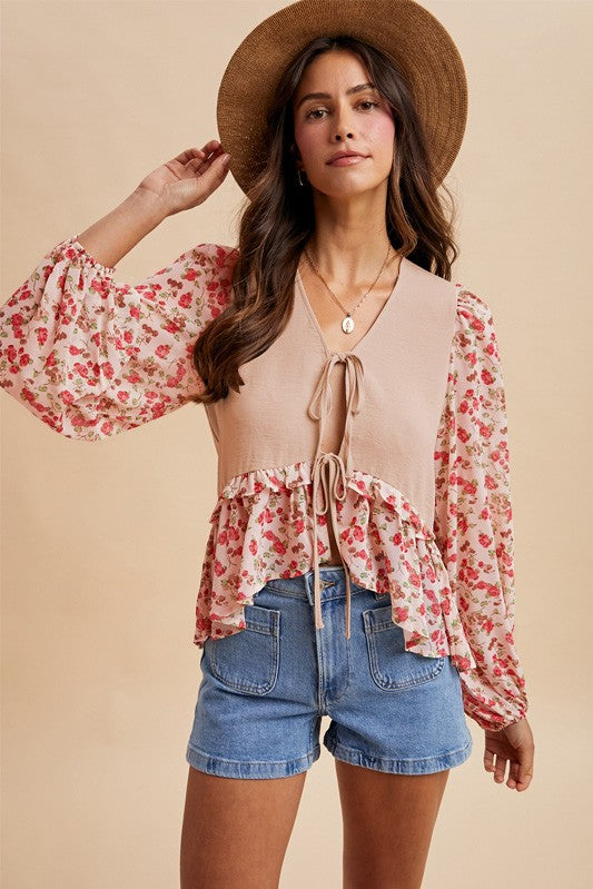 Slow Train Floral Top