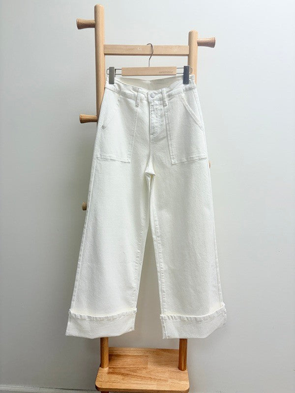 Go-To White Wide Leg Jeans