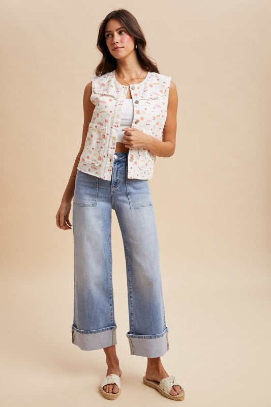 Wide Leg Sailor Jeans