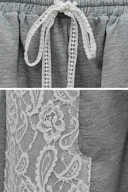 Days End Lace Jogger Pants