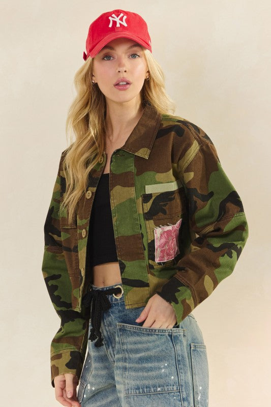 Surrender Camo Floral Jacket