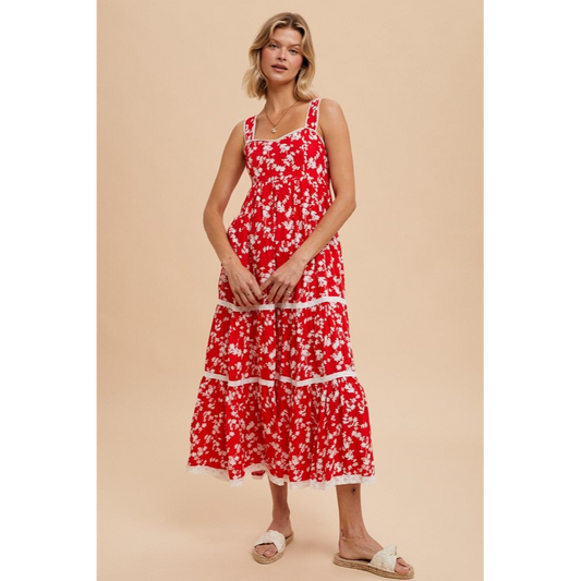 Burnin' Desire Floral Maxi Dress