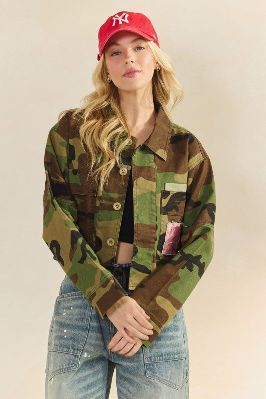 Surrender Camo Floral Jacket