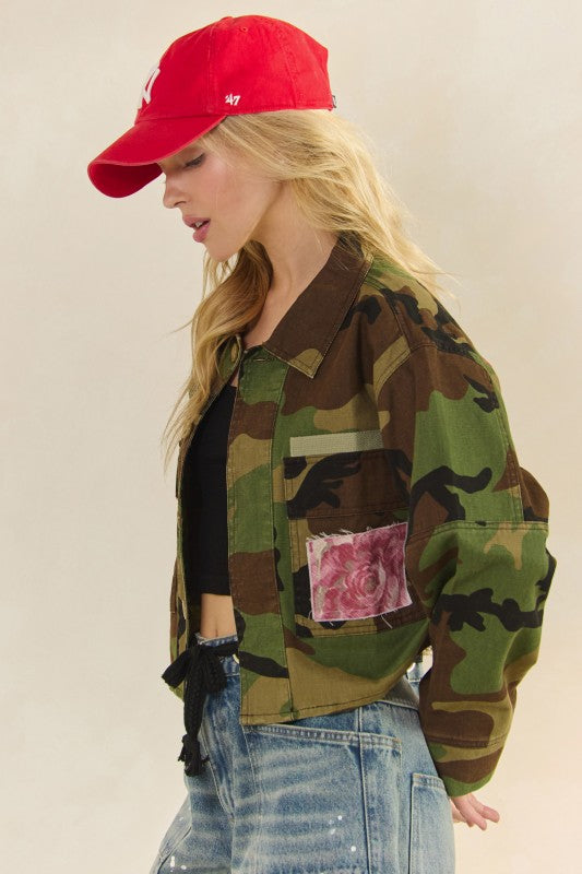 Surrender Camo Floral Jacket