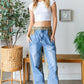 Quilted Side Jeans *Final Sale*
