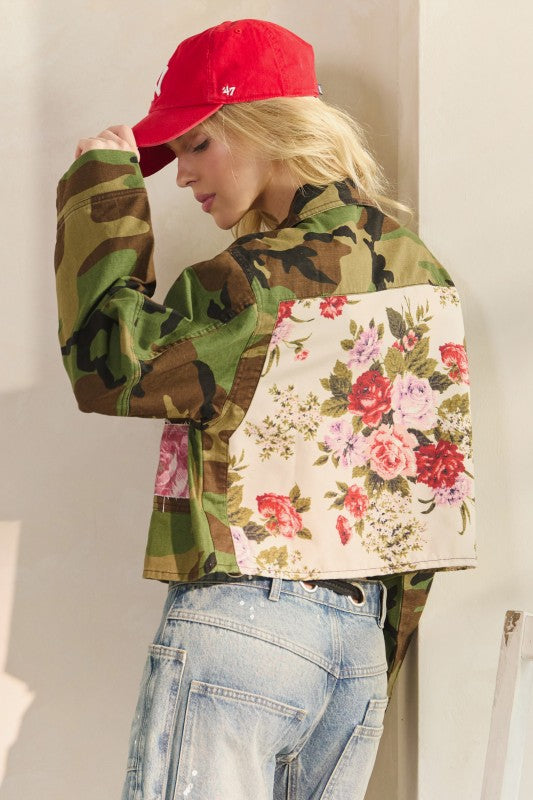 Surrender Camo Floral Jacket