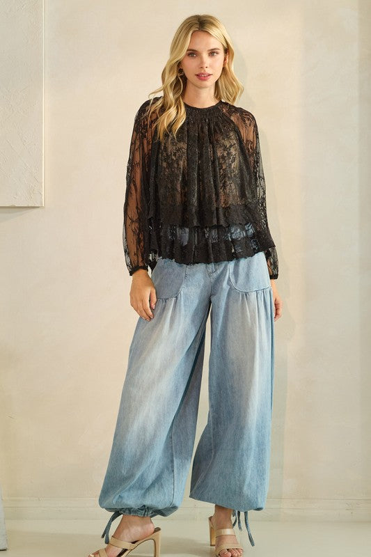 Tell Me Lies Lace Top