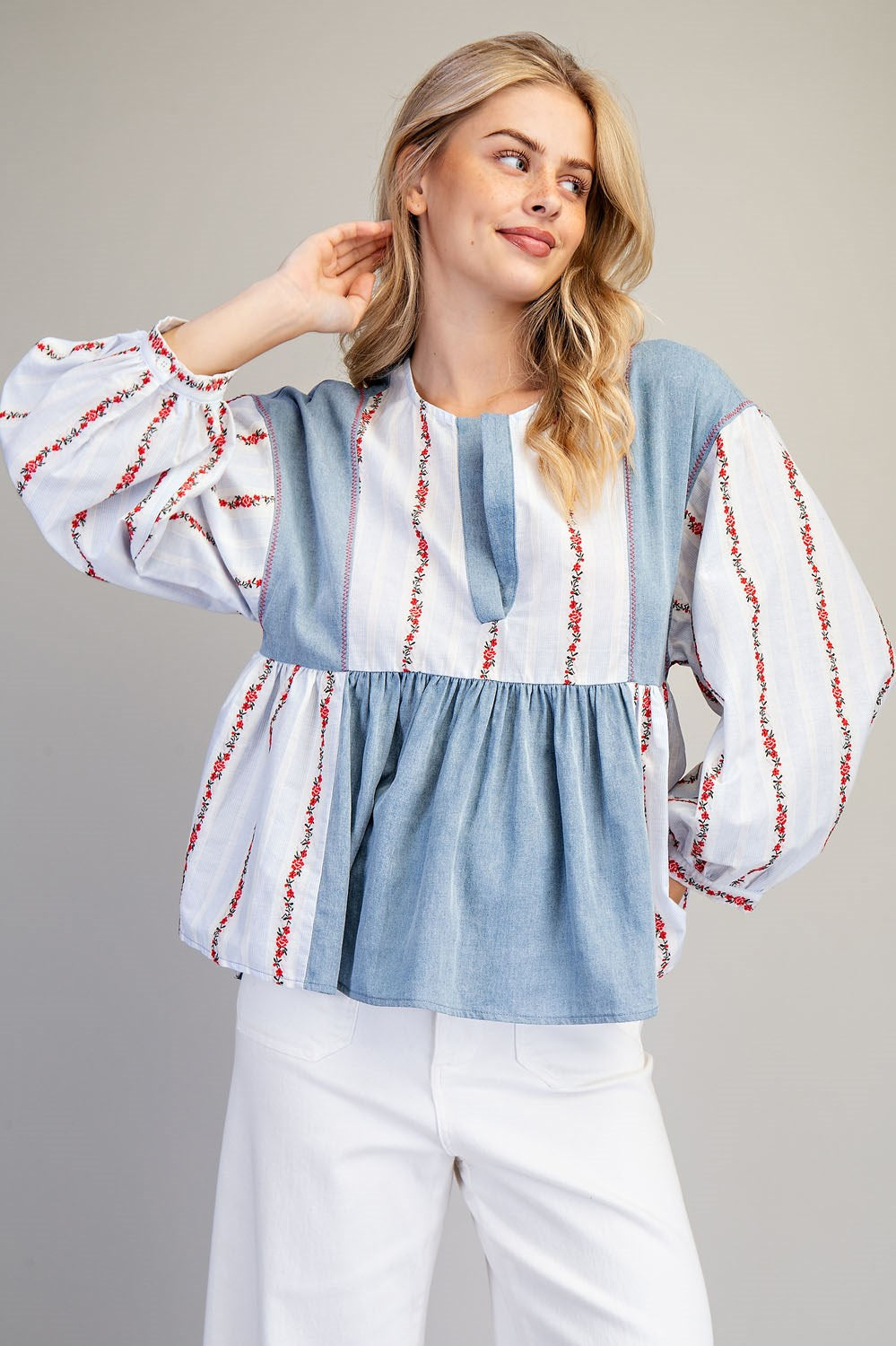 Poppy Trails Top