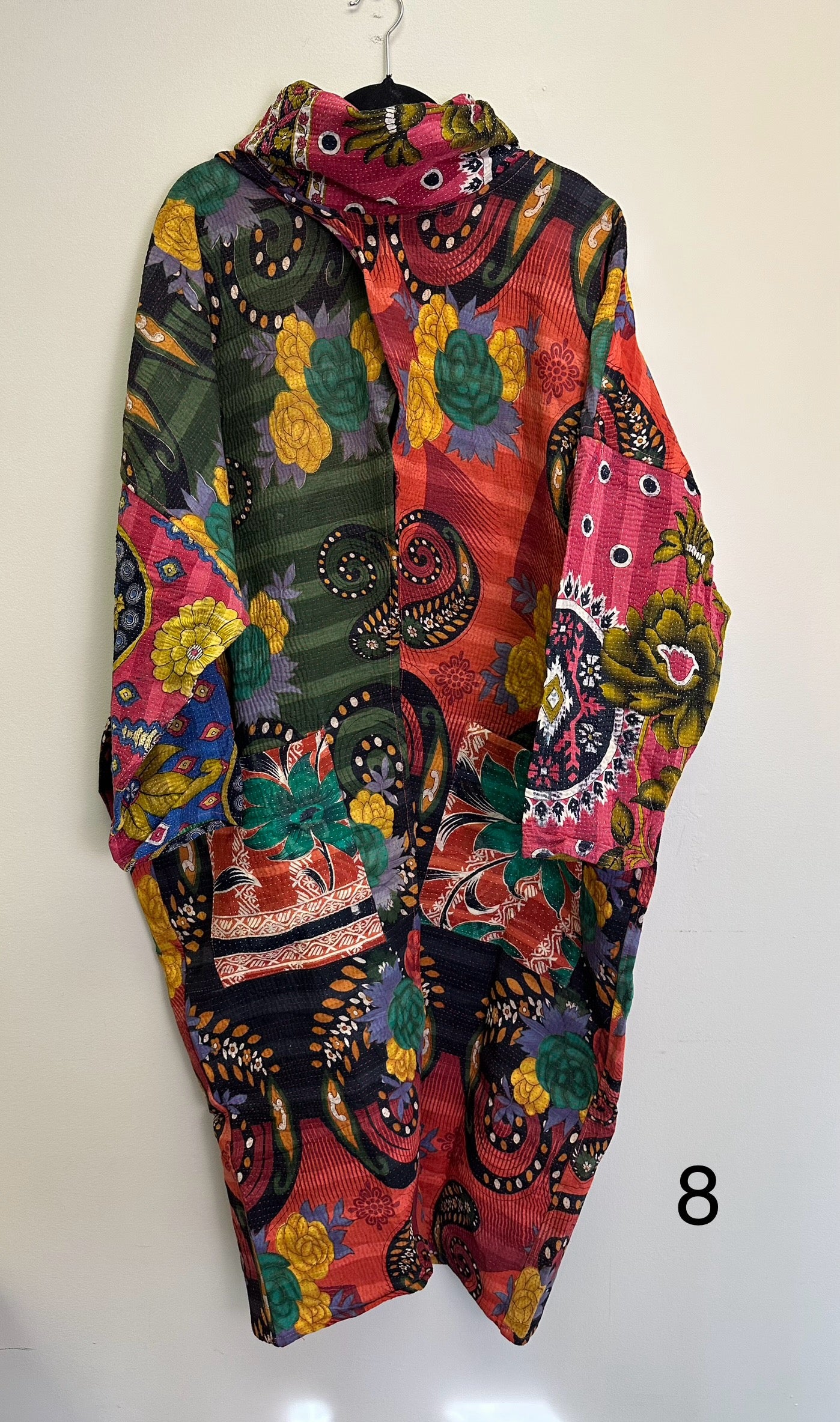 Cowl Split Kantha Pullover