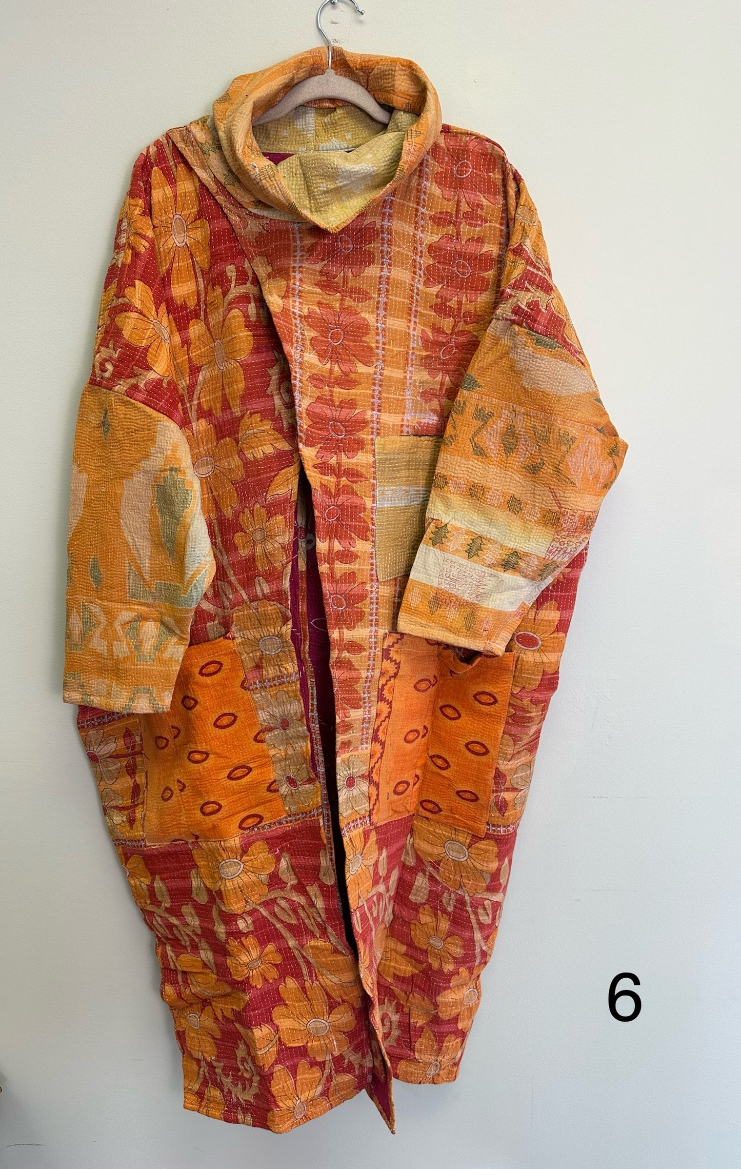 Cowl Split Kantha Pullover