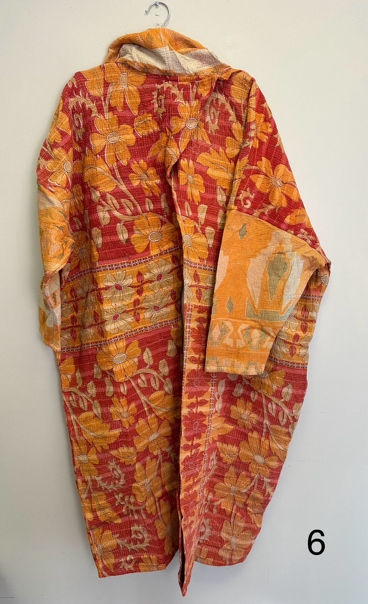 Cowl Split Kantha Pullover