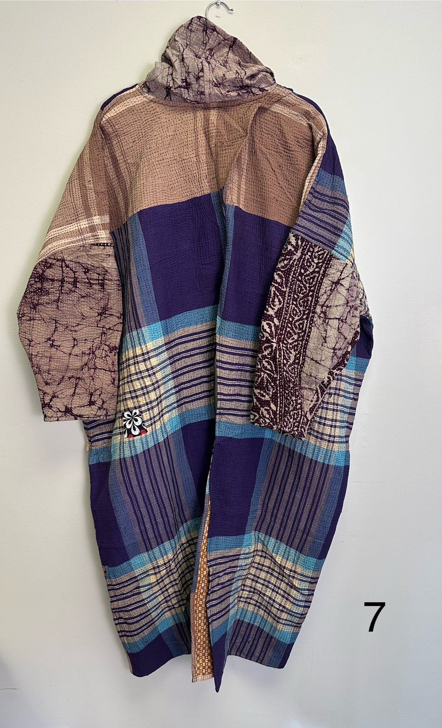 Cowl Split Kantha Pullover