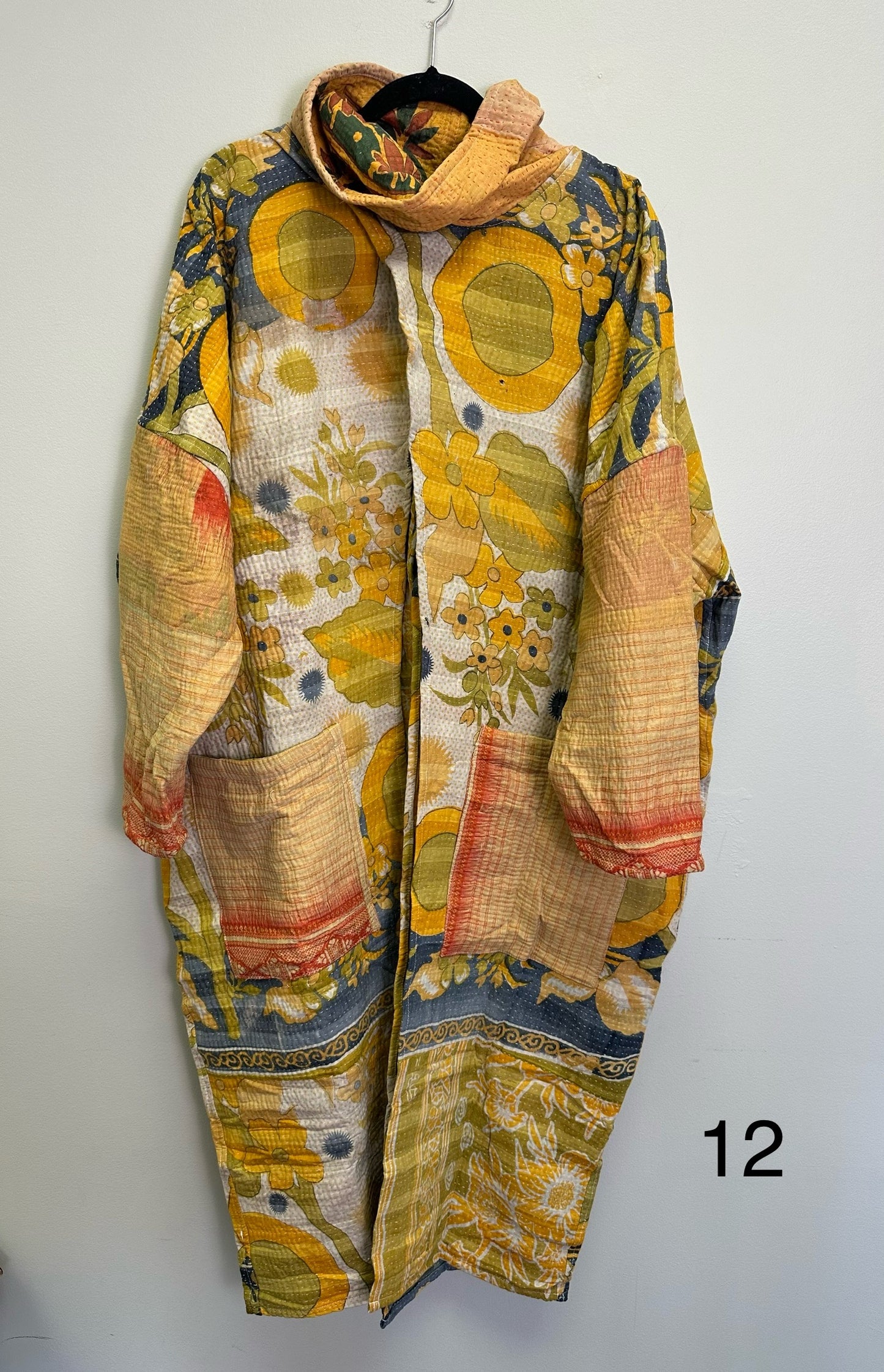 Cowl Split Kantha Pullover