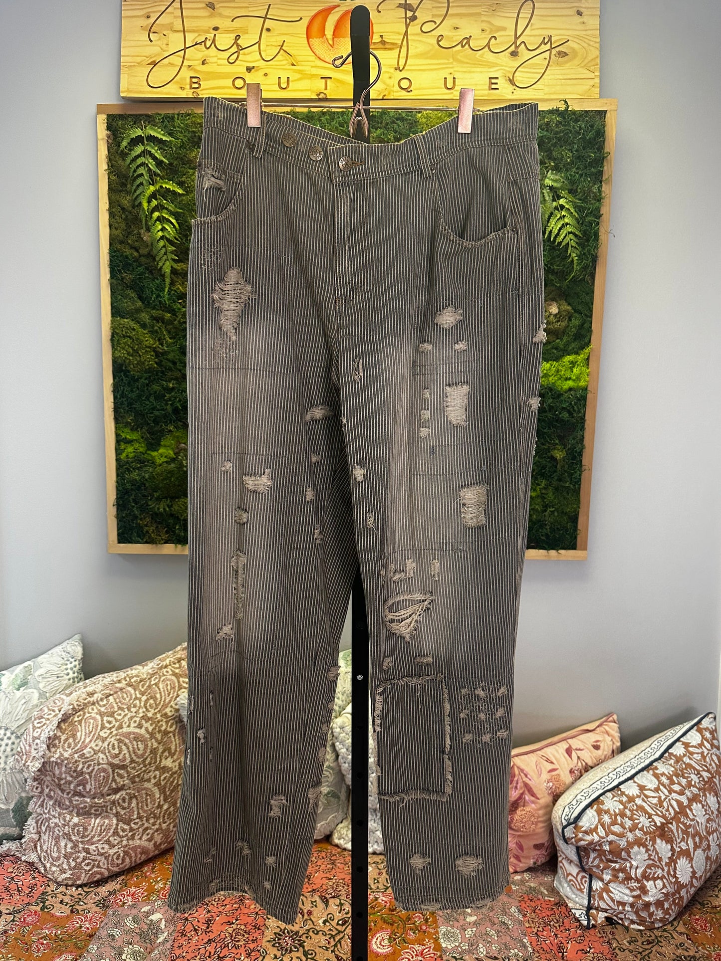 Peace and Love Midnight Railroad Jeans