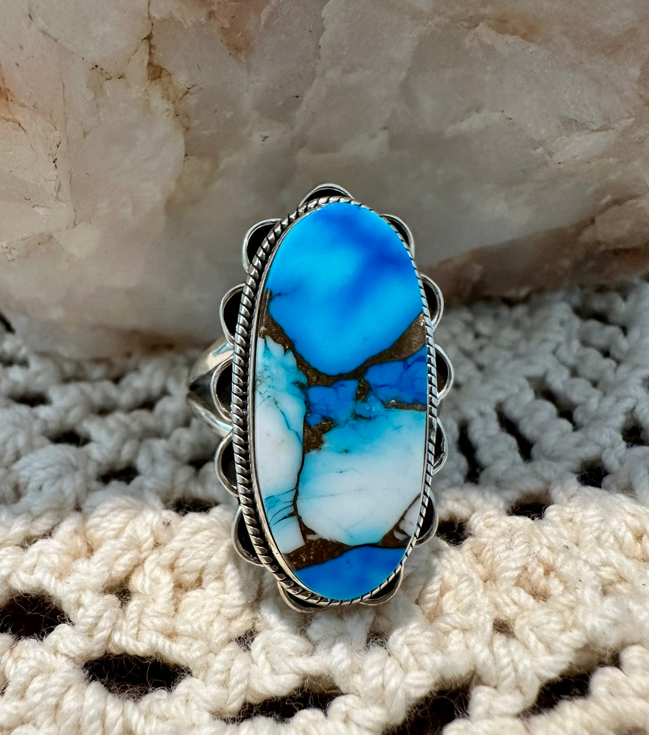 Blue Dahlia Ring