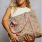 Geometric Quilted Tote Bag