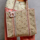 Geometric Quilted Tote Bag