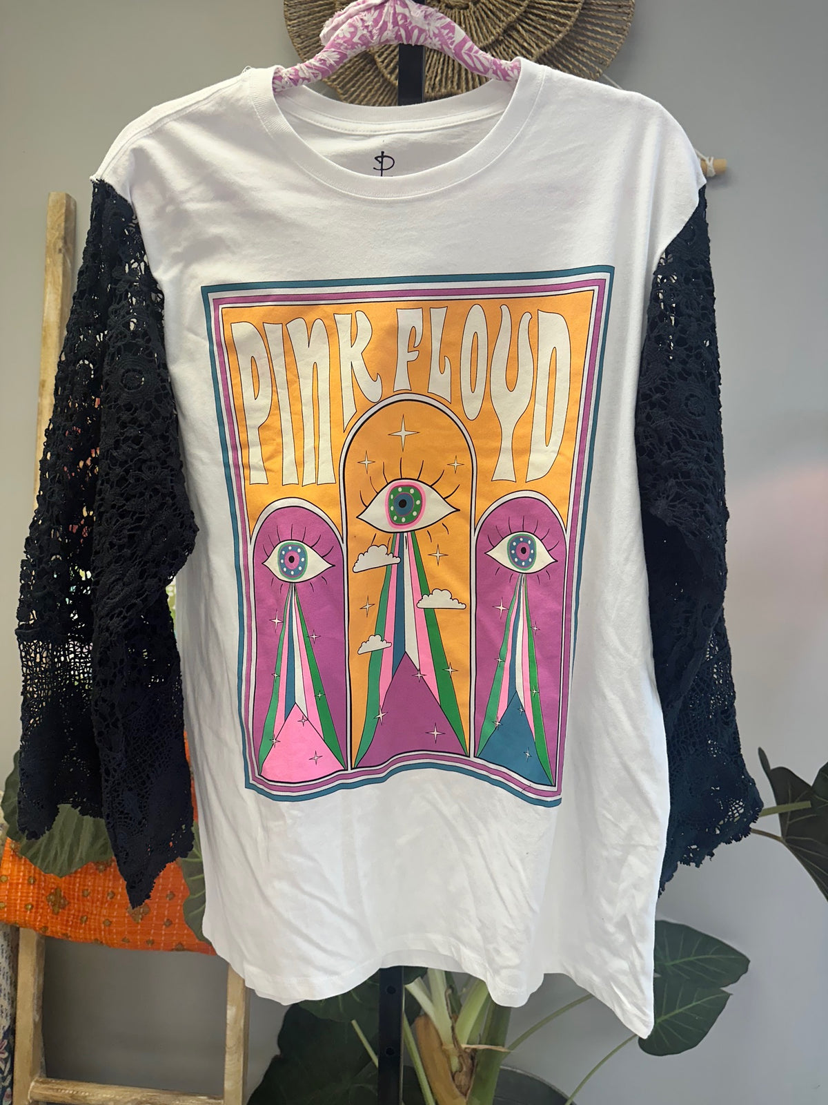 Crochet Sleeve Graphic Tees