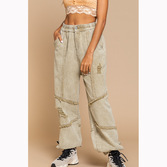 Changing Lanes Denim Jogger Pants