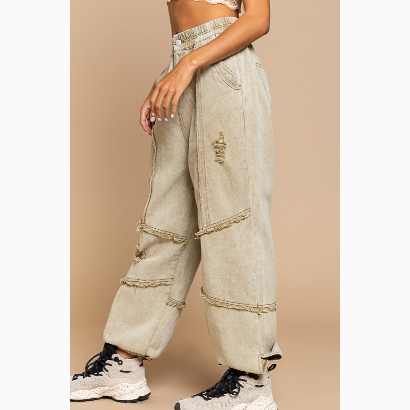 Changing Lanes Denim Jogger Pants