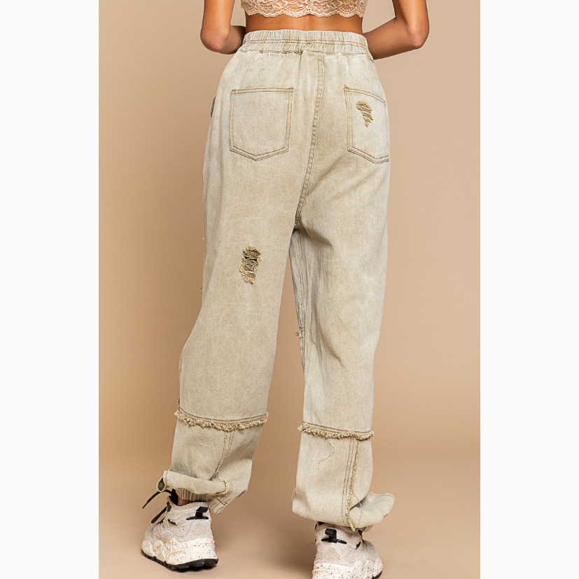 Changing Lanes Denim Jogger Pants