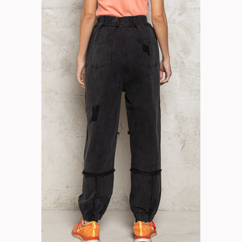 Changing Lanes Denim Jogger Pants