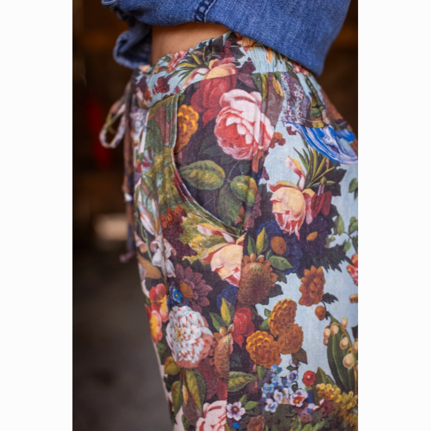 Love Language Linen Floral Artist Pants