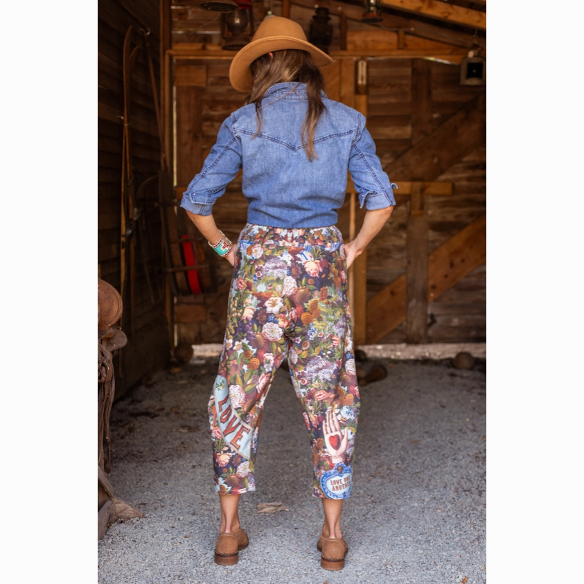 Love Language Linen Floral Artist Pants