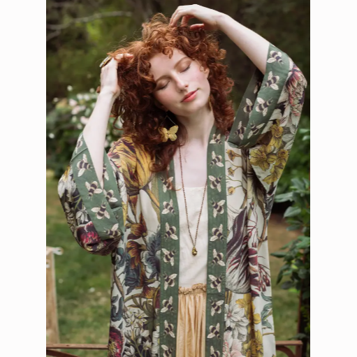 Love Grows Wild Floral Bamboo Duster Robe