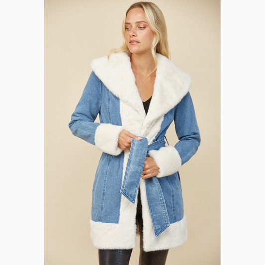 Penny Lane Long Faux Fur Coat