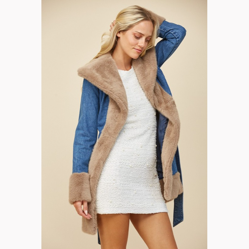 Penny Lane Long Faux Fur Coat