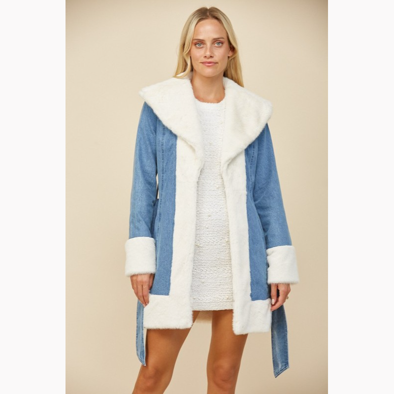 Penny Lane Long Faux Fur Coat