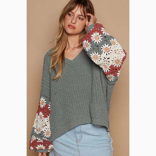 Mambo Sun Crochet Sweater