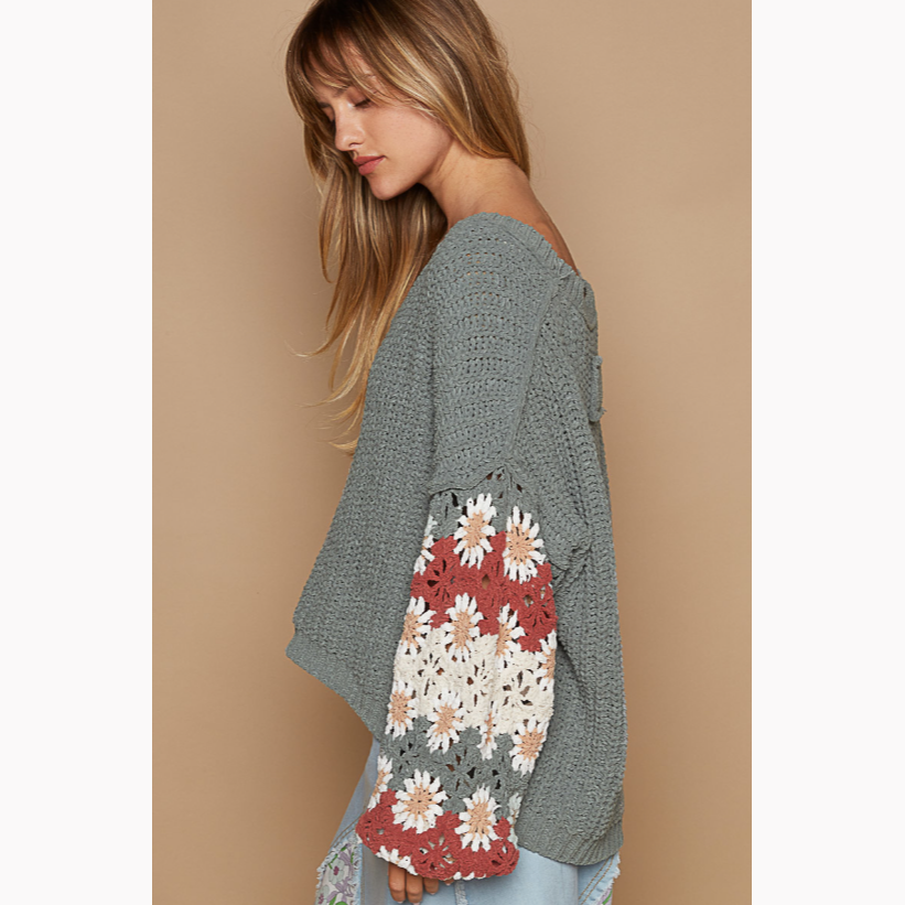 Mambo Sun Crochet Sweater