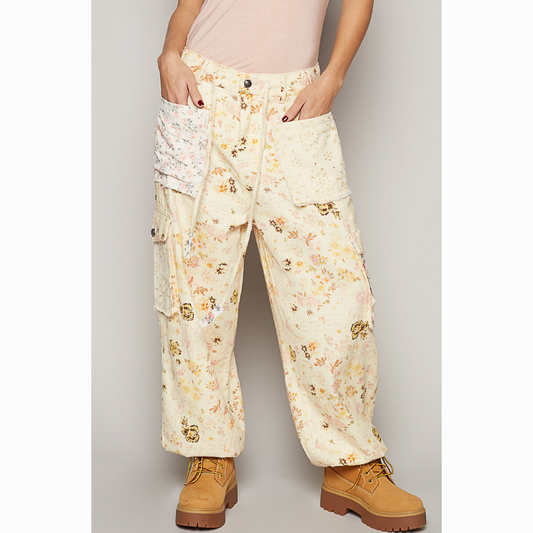 Wildflowers Denim Cargo Pants