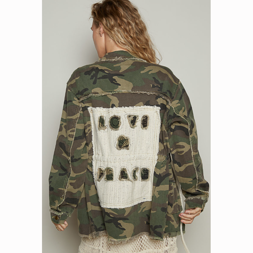 Love & Peace Camo Jacket