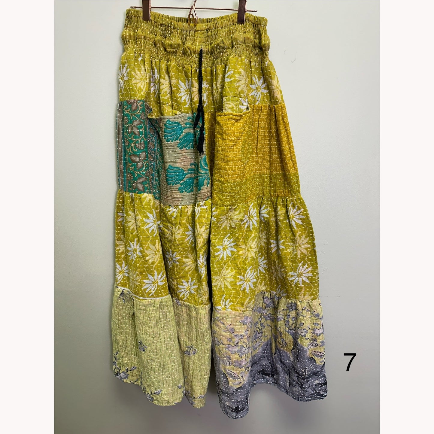 Lotus Wide Leg Kantha Pants