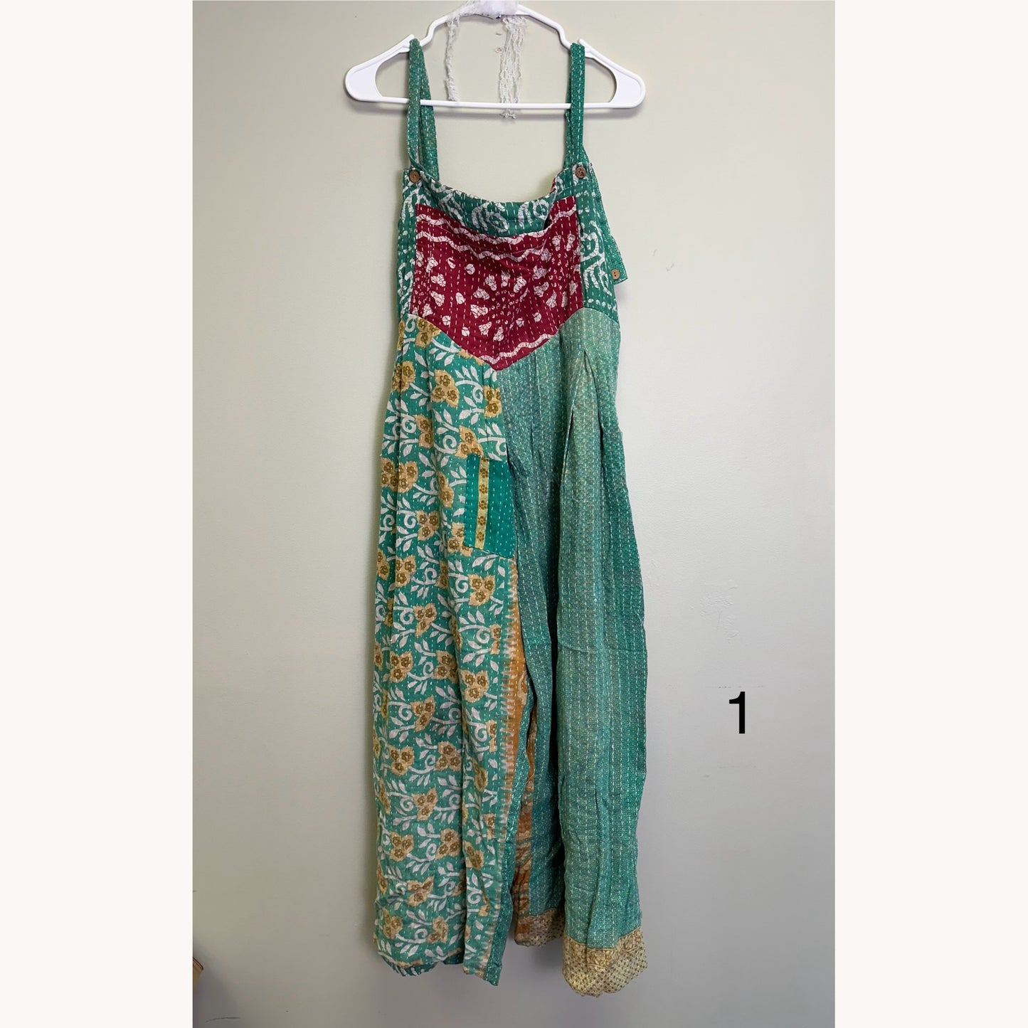 At the Crossroads Kantha Overalls