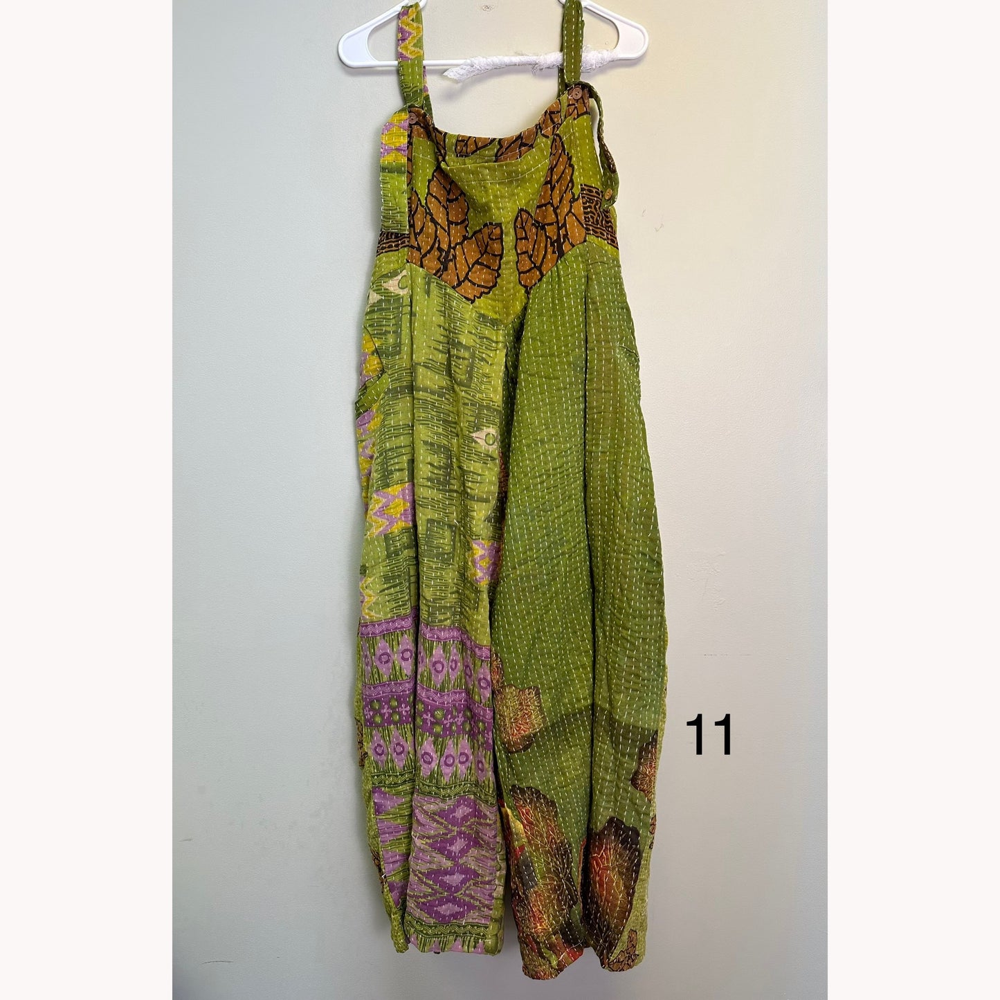 At the Crossroads Kantha Overalls