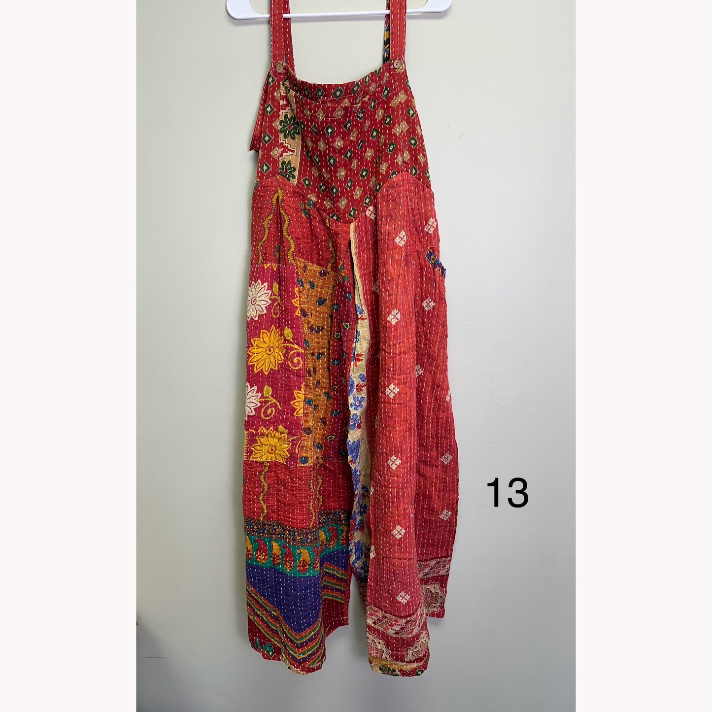 At the Crossroads Kantha Overalls