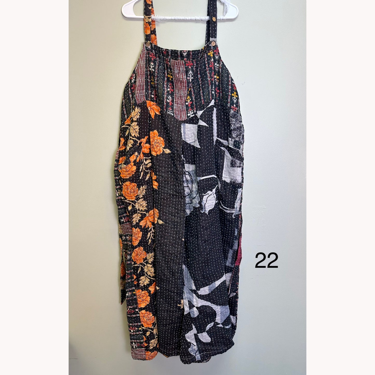 At the Crossroads Kantha Overalls