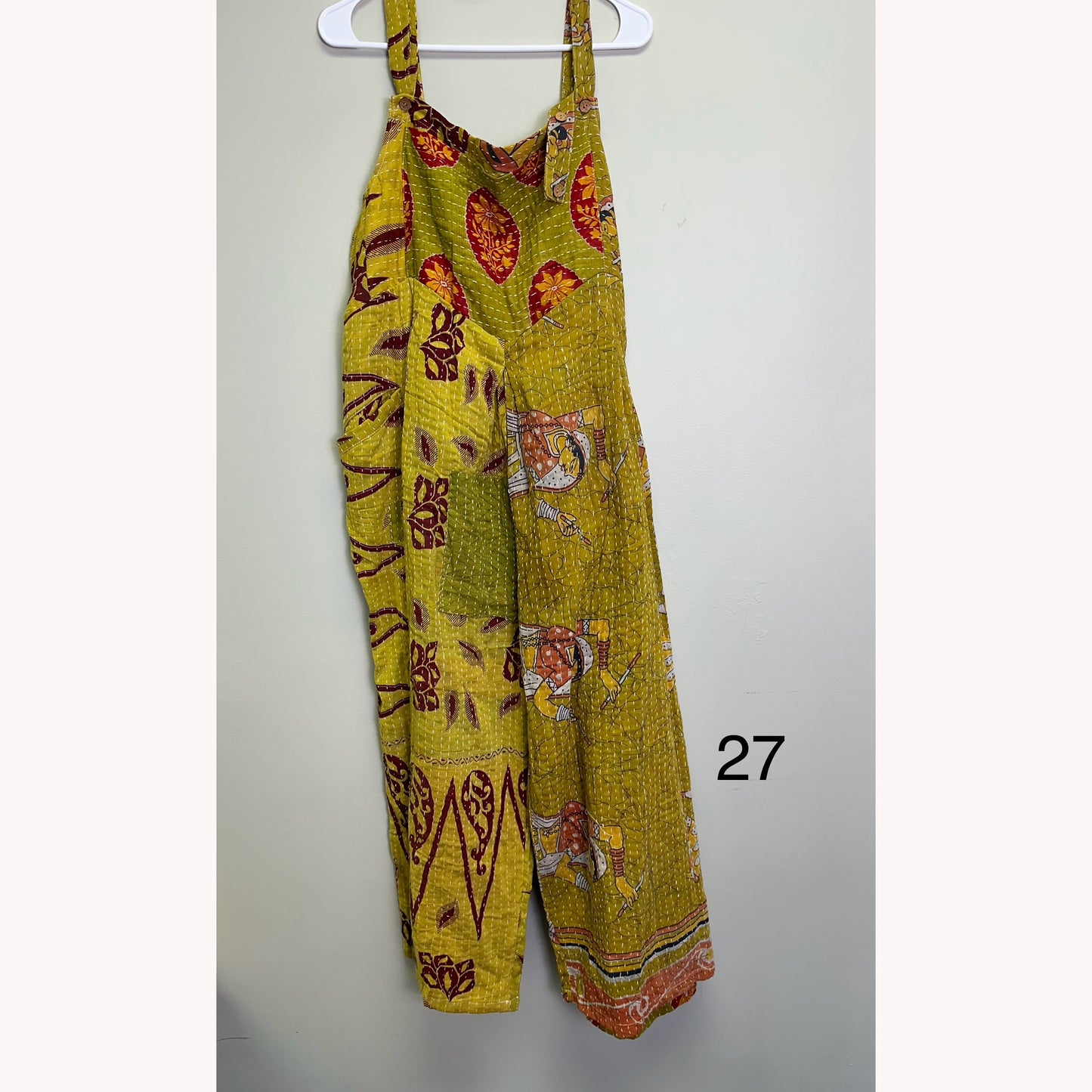 At the Crossroads Kantha Overalls